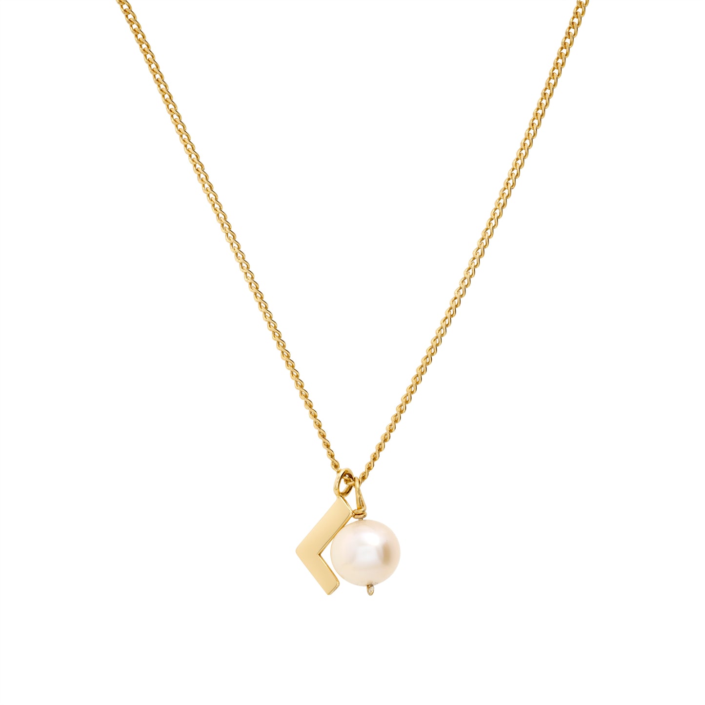 Initial Pearl necklace