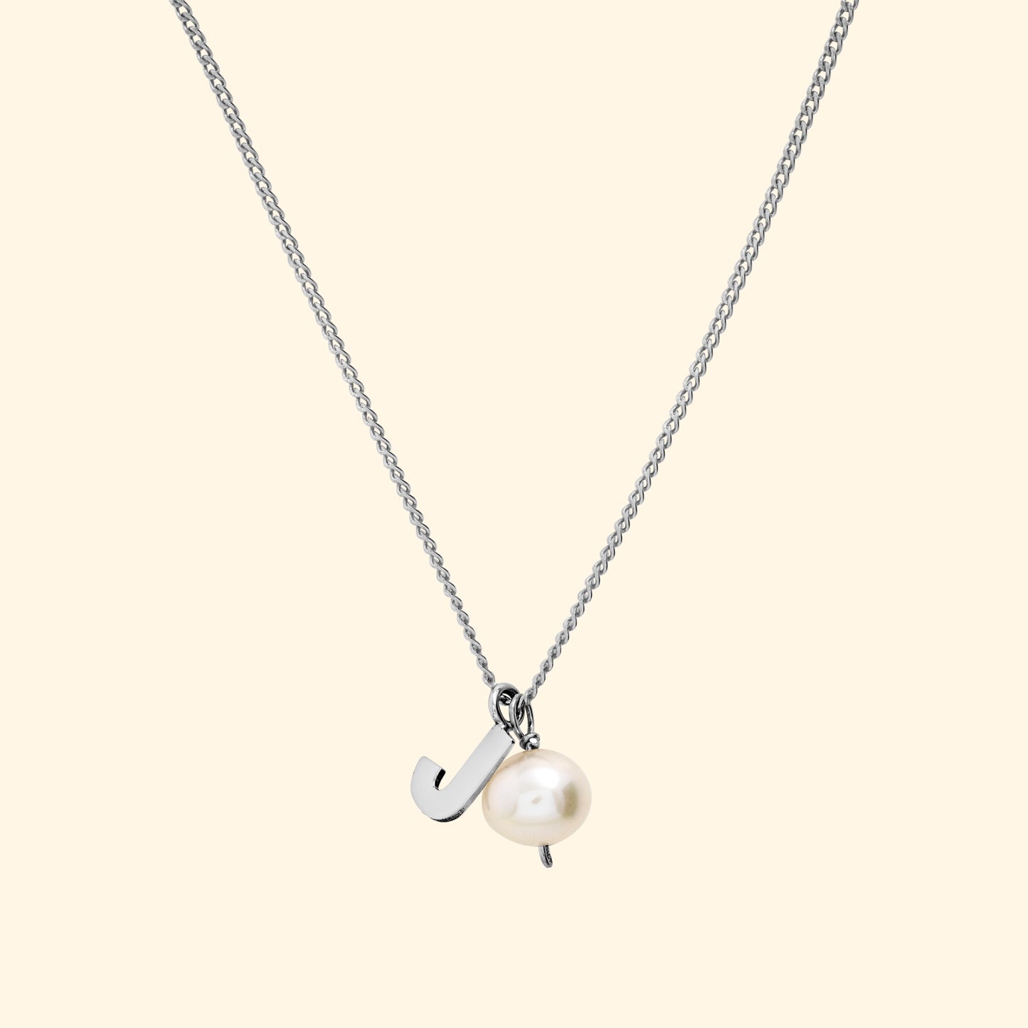 Initial Necklace with Charm