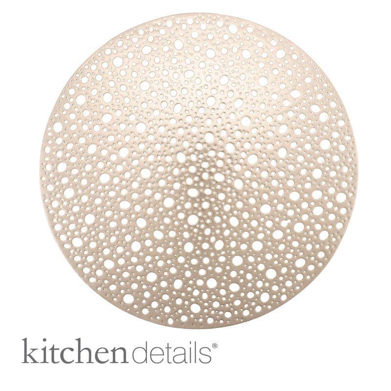 Home Details Round Moon Laser Cut Placemat in Gold