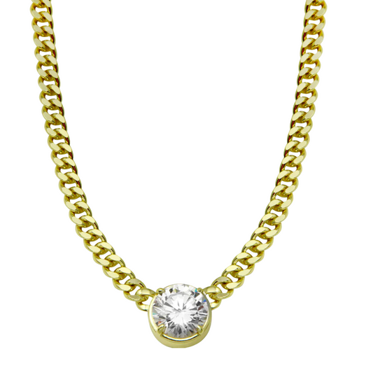 The Clear Cuban Chain Necklace