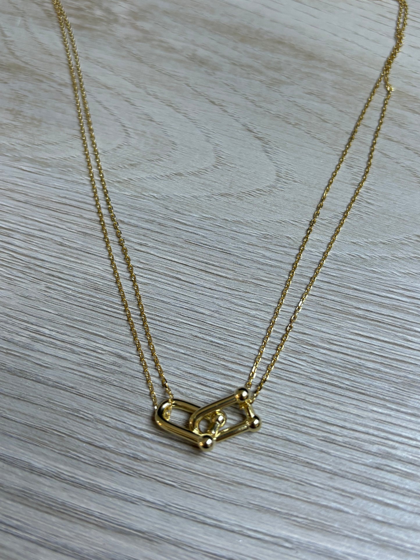 Designer Inspired Link Pendant Necklace