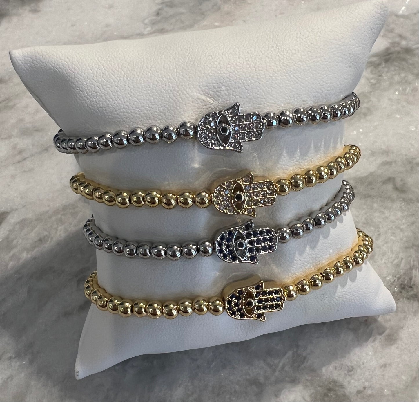 Hamsa Beaded Bracelet