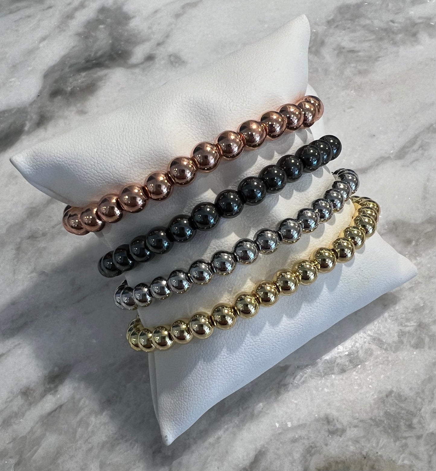 Beaded Stretch 6mm Bracelet