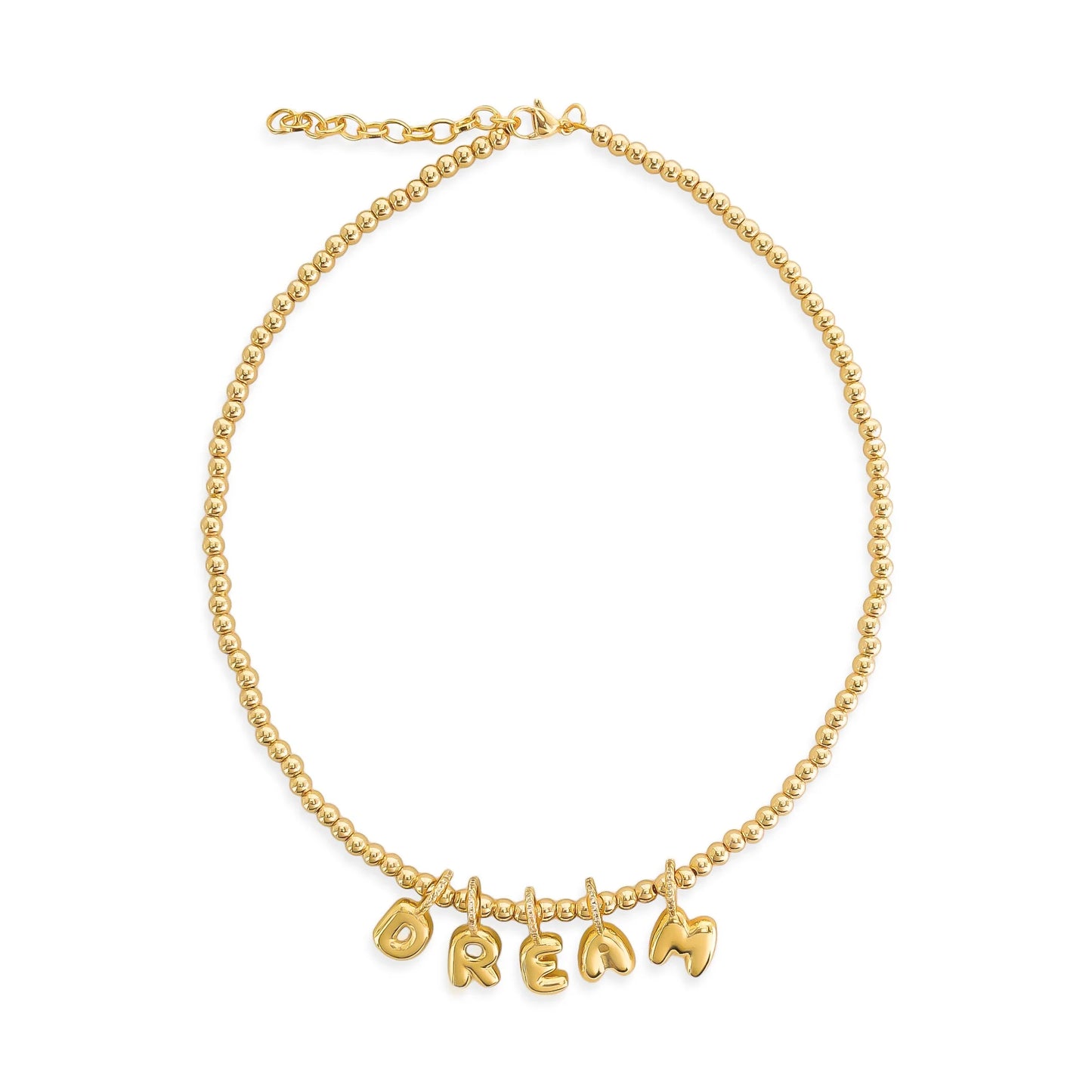 Bubble Word Charm Necklace