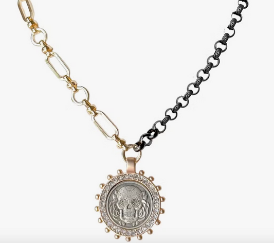 Becca Skull Coin Necklace