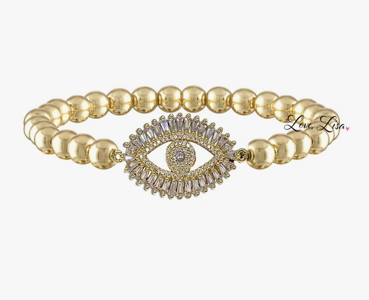 Monica Evil Eye Beaded Bracelet