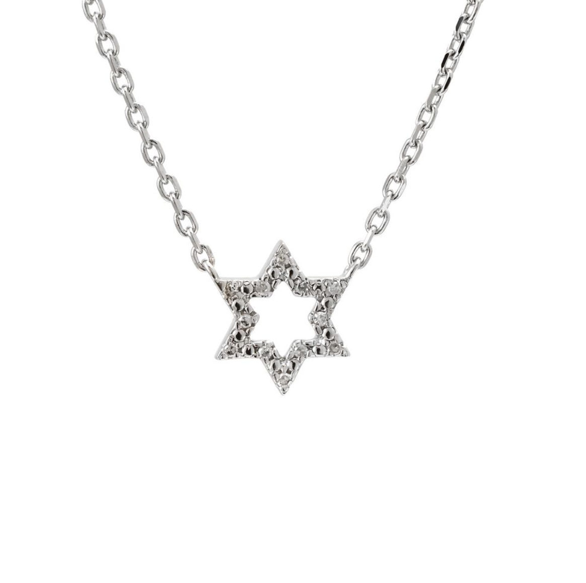 Star of David Diamond Necklace