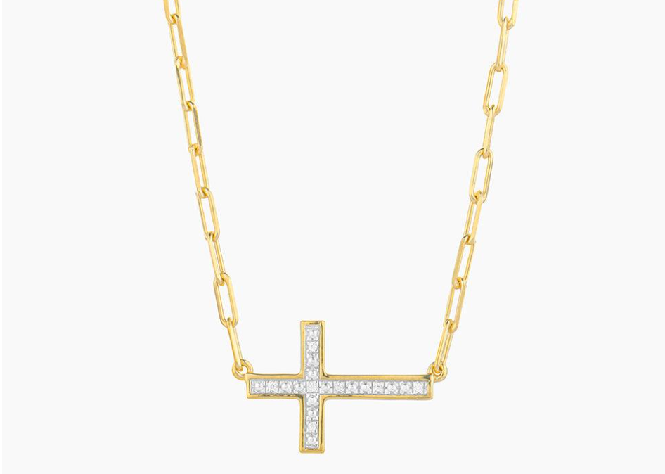 Keep The Faith! Cross Pendant Necklace