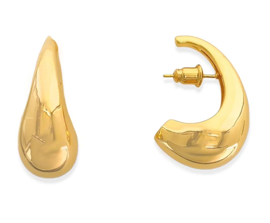 Teardrop Hoop Earrings