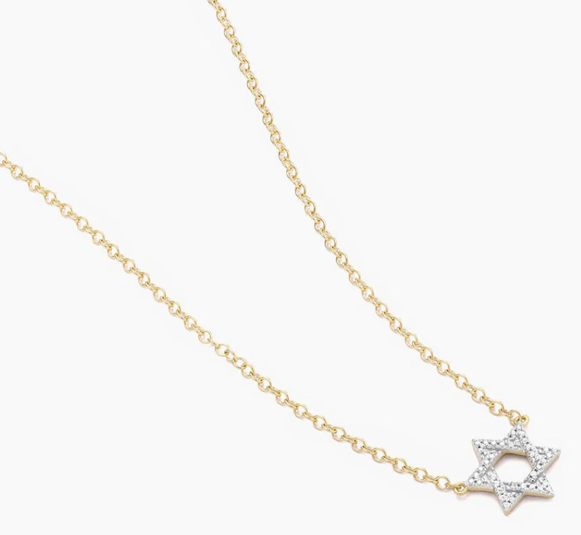 Star of David Diamond Necklace
