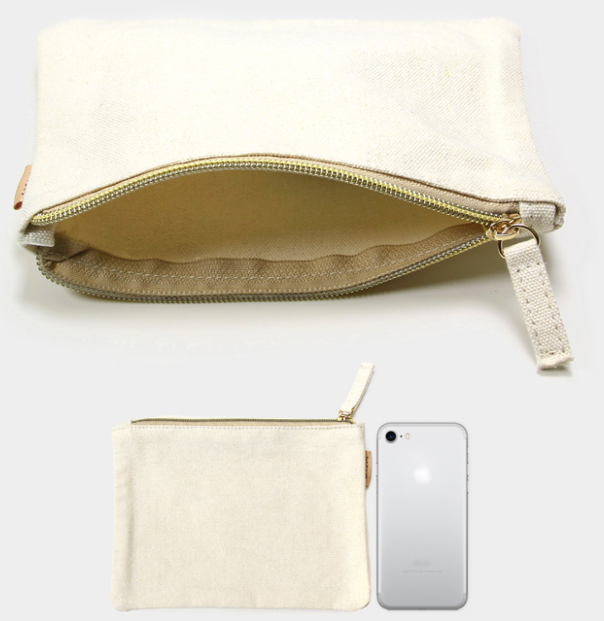 Tennis Message Cotton Canvas Eco Pouch Bag