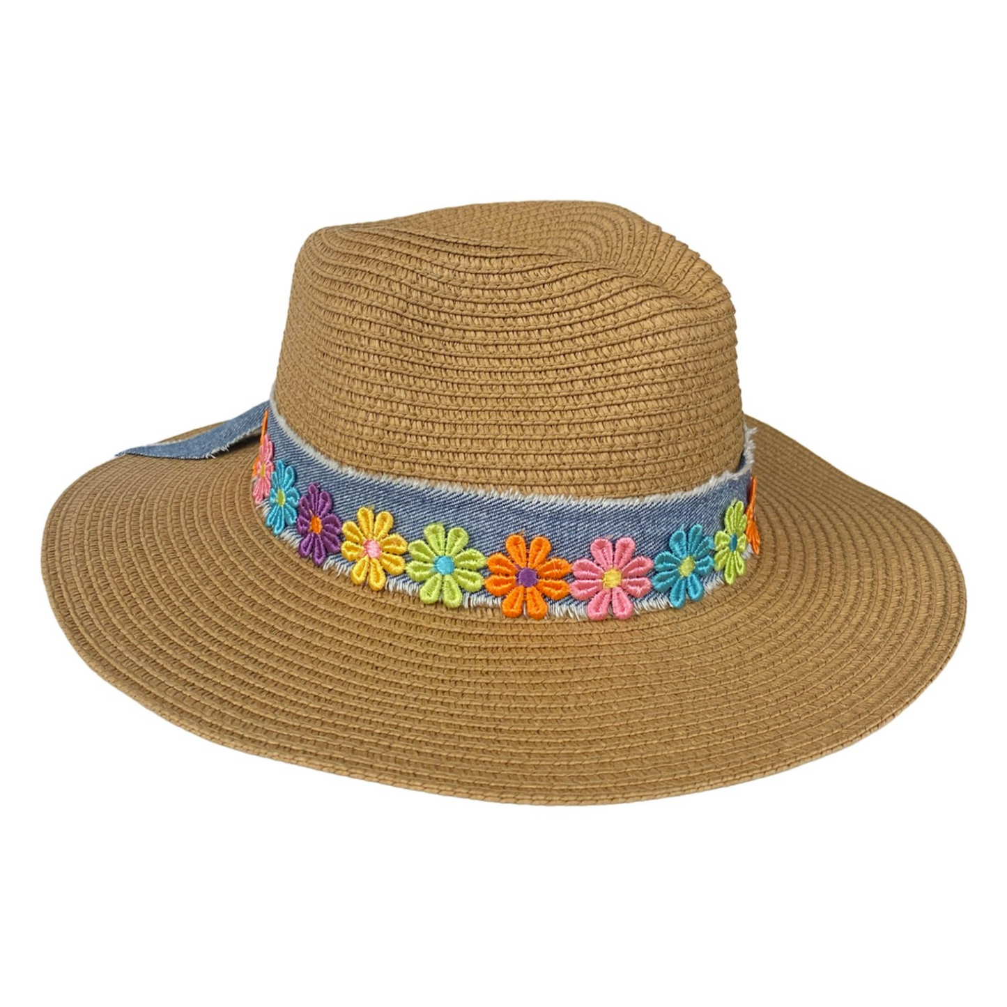 Key West Denim Rainbow Daisy