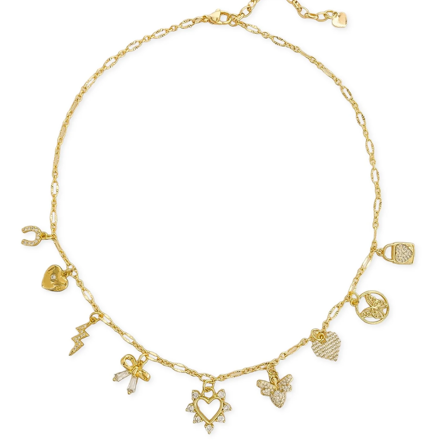 Dainty Charm Gold Necklace