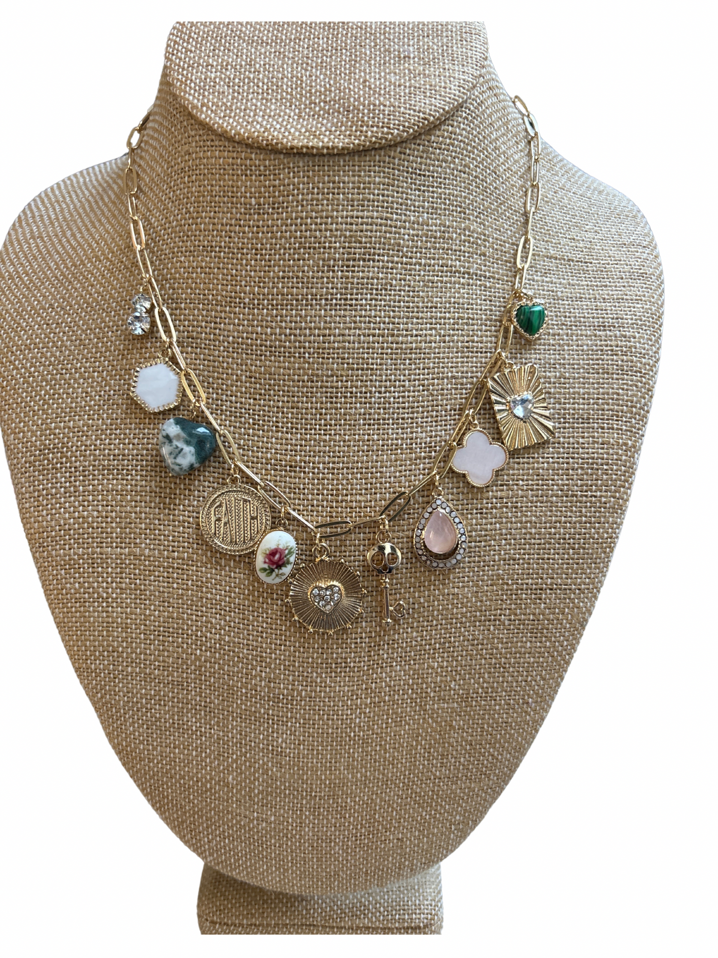 Faith Antique Charm Necklace
