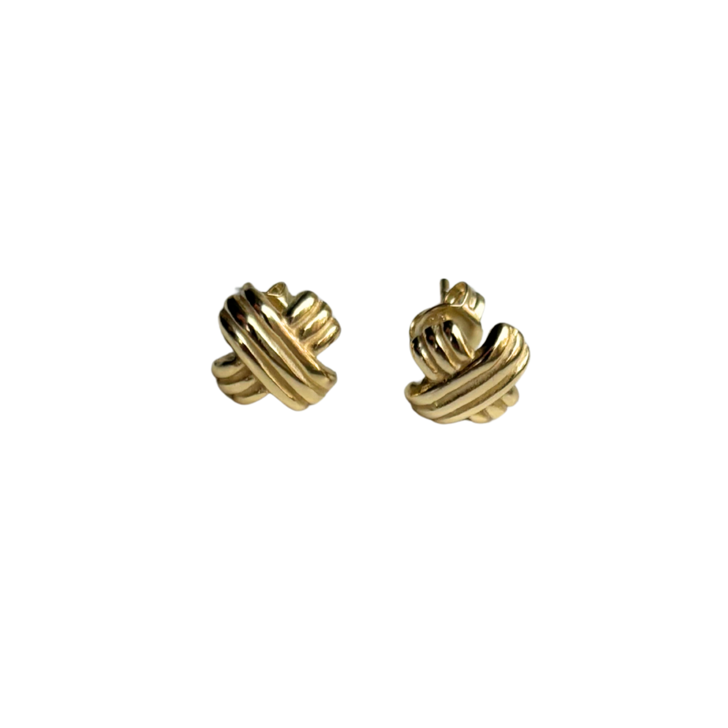 Simple Gold Knot Earring