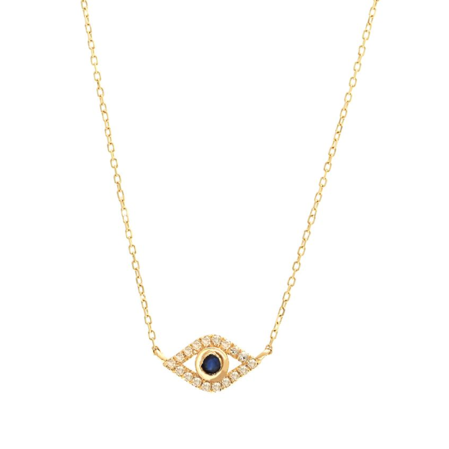Diamond Mini Evil Eye Necklace