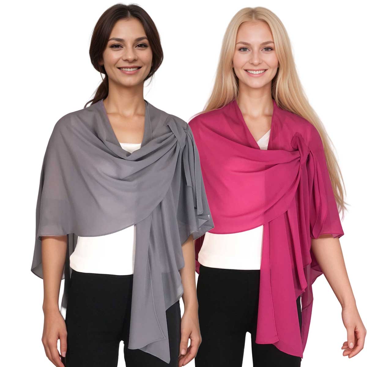3917 - Georgette Pull Through Loop Wrap