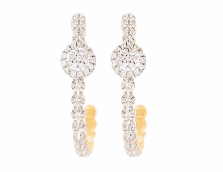 Disc Huggie Earrings