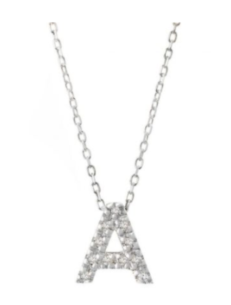 Diamond Initial Necklace