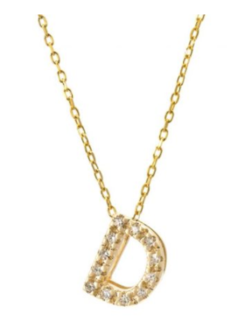 Diamond Initial Necklace