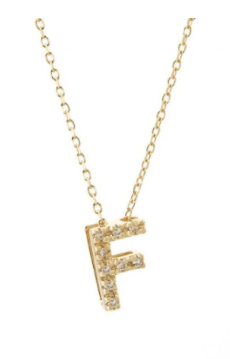 Diamond Initial Necklace