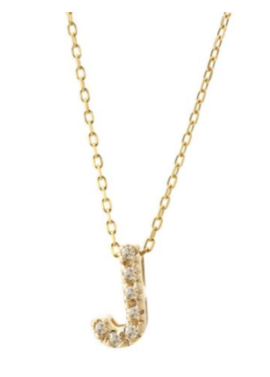 Diamond Initial Necklace