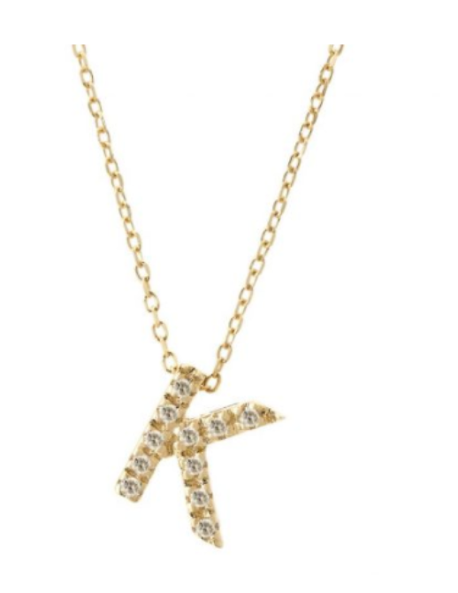 Diamond Initial Necklace