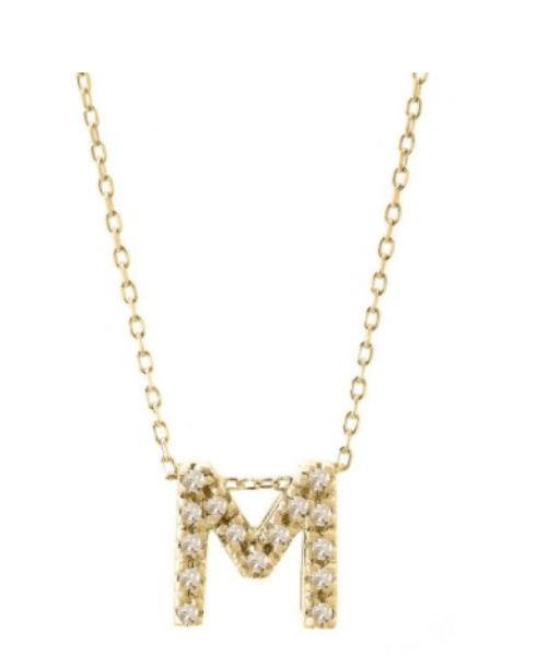 Diamond Initial Necklace