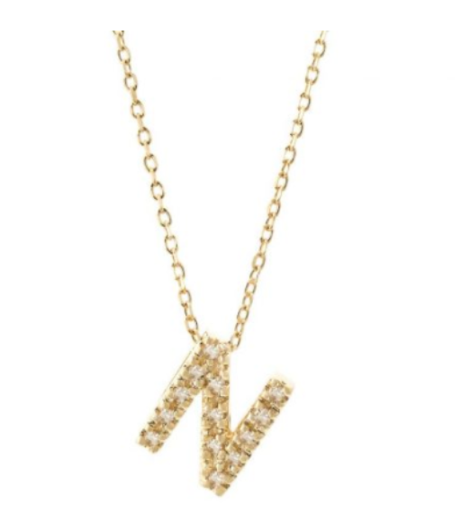 Diamond Initial Necklace