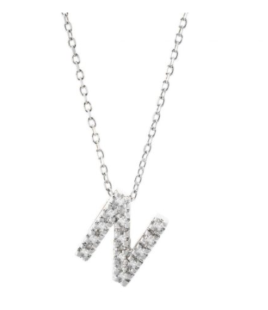 Diamond Initial Necklace