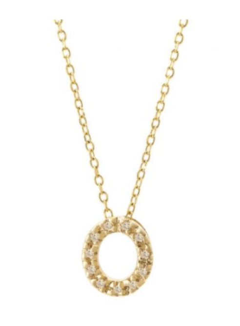 Diamond Initial Necklace