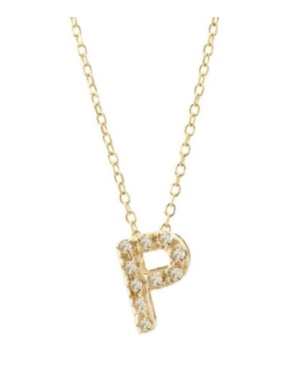 Diamond Initial Necklace