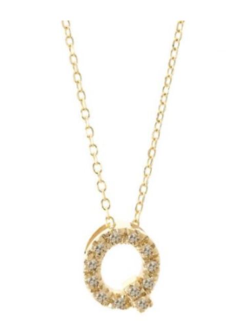 Diamond Initial Necklace