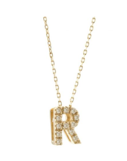 Diamond Initial Necklace