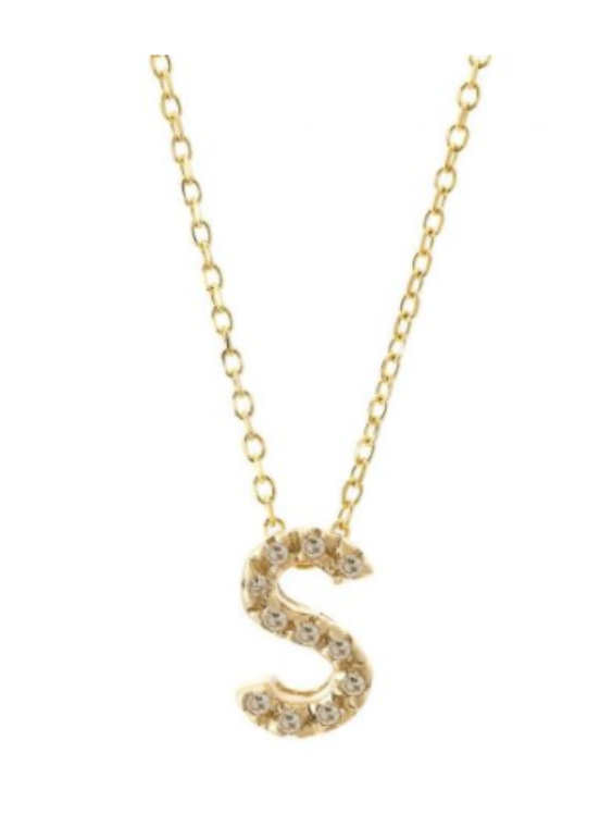 Diamond Initial Necklace