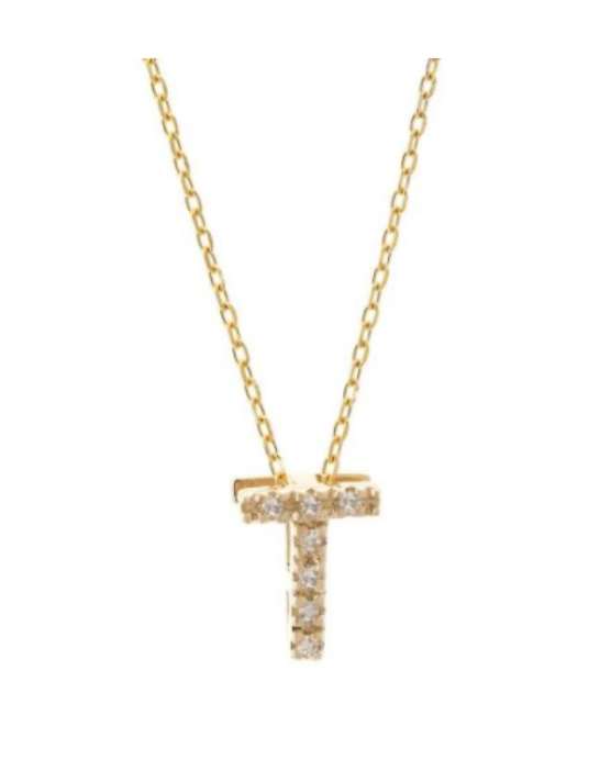 Diamond Initial Necklace