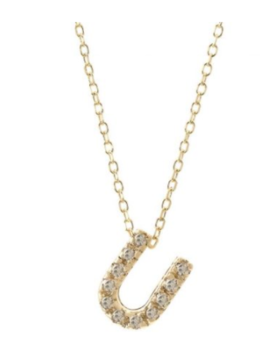 Diamond Initial Necklace
