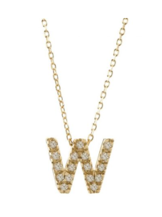 Diamond Initial Necklace