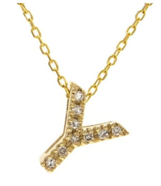 Diamond Initial Necklace