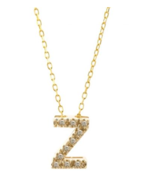 Diamond Initial Necklace
