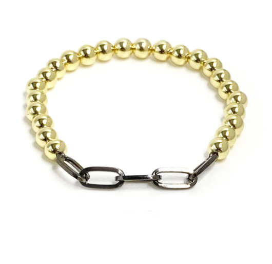 Paperclip Beaded Bracelet