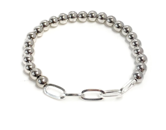 Paperclip Beaded Bracelet