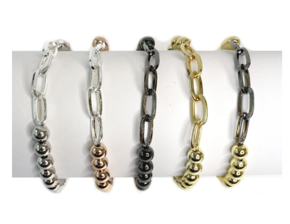 Paperclip Beaded Bracelet