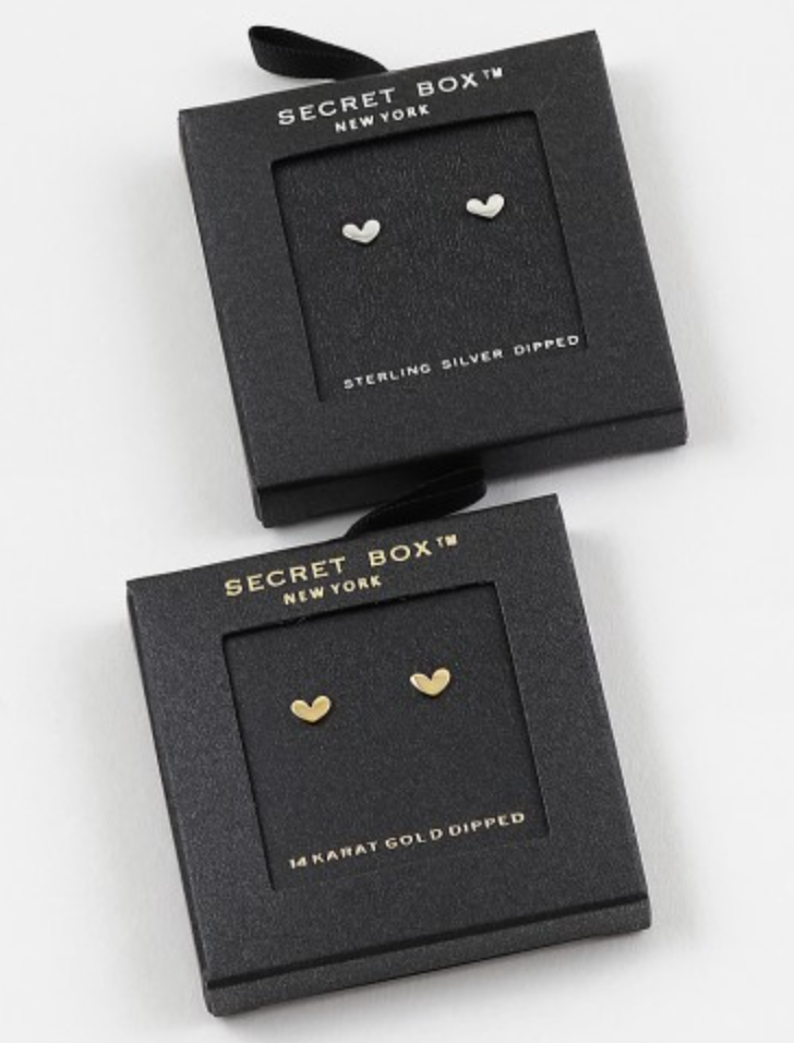 Tiny Heart Studs