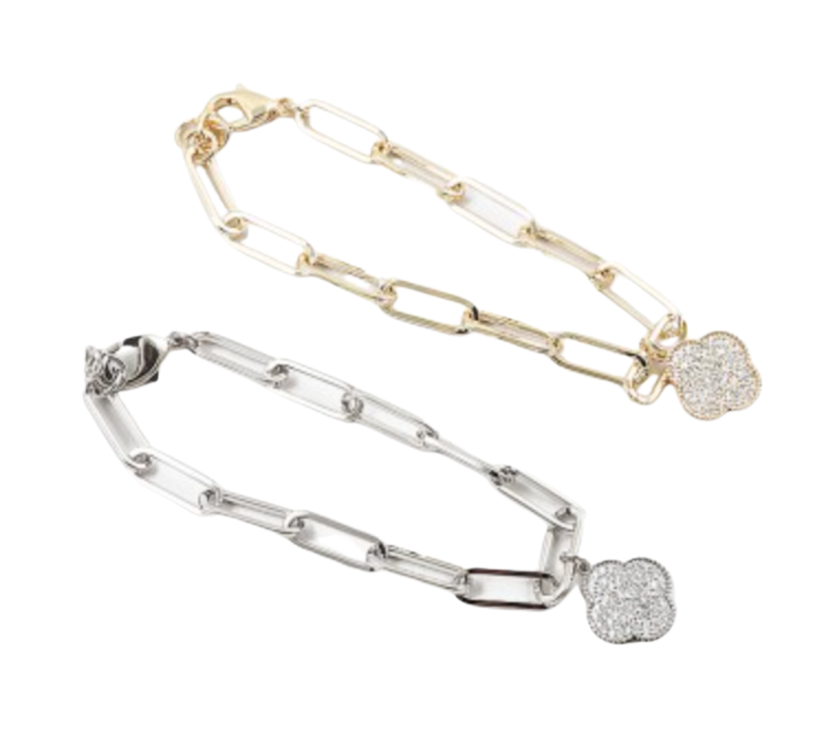 Paperclip Clover Bracelet