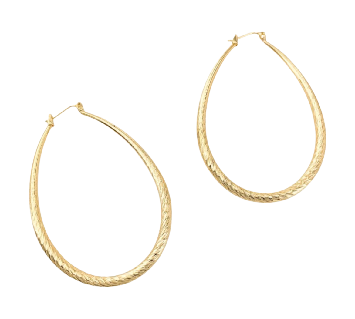 Textured Teardrop Earrings