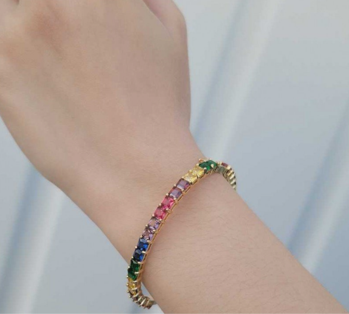 CZ Rainbow Bangle