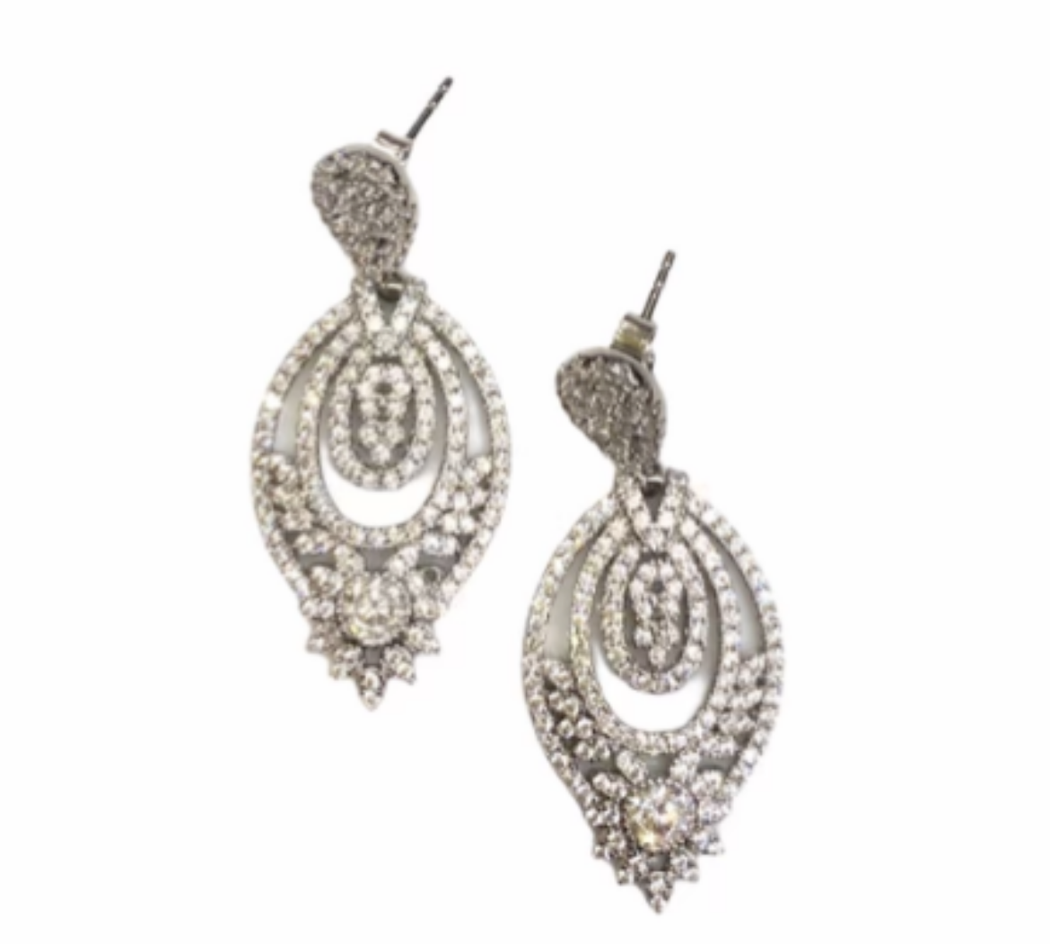 Oval Drop Earrings