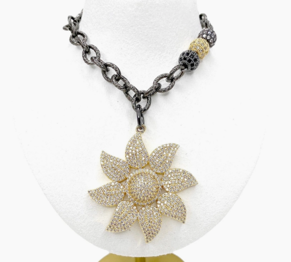 Sunflower Necklace