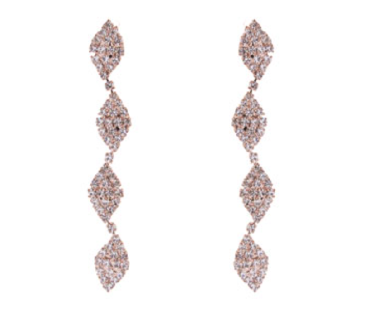 Crystal Wavy Earrings